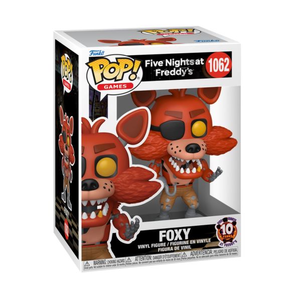 FUNKO POP FIVE NIGHTS AT FREDDIE’S – Foxy 1062 In box (11x16cm) …x6…X36